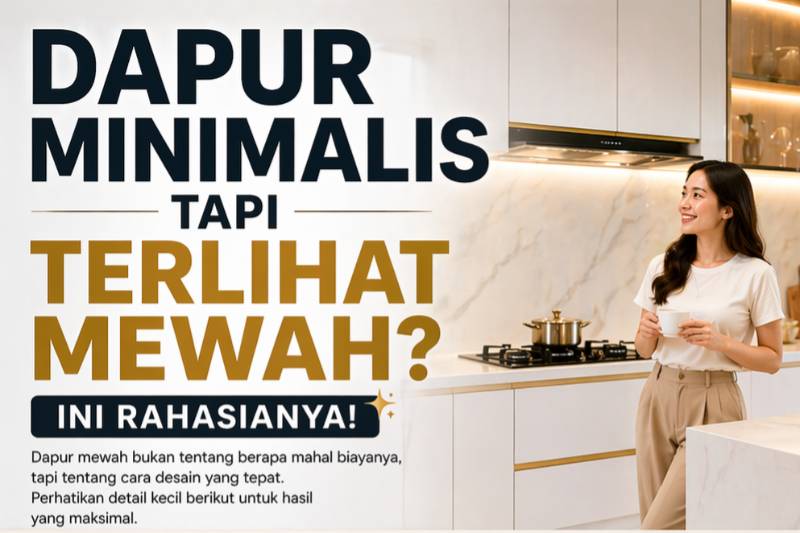 Bisa gak dapur kecil terlihat mewah...!!??