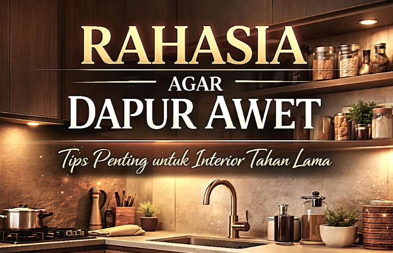 Rahasia kitchen set agar tetap awet